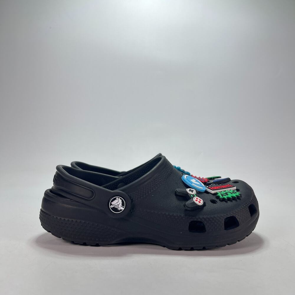 Crocs Classic Clog Black Lightweight Casual Comfort Slip On Shoes Youth Size 2